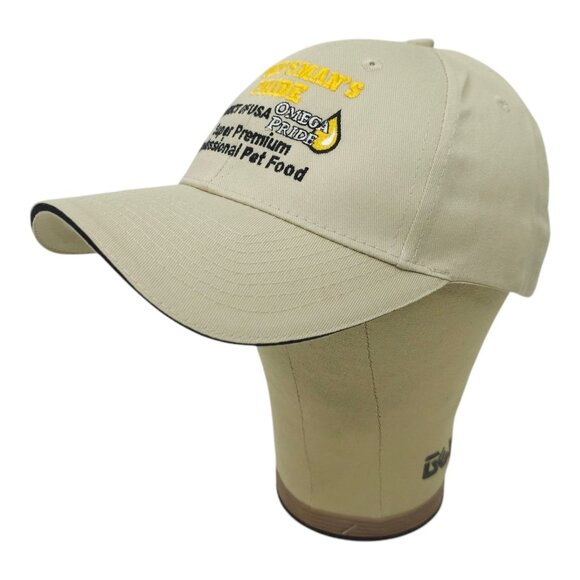 Sportsmans Pride Twill Strapback Cap Embroidered Logo Baseball Hat Pet Food - Picture 2 of 13